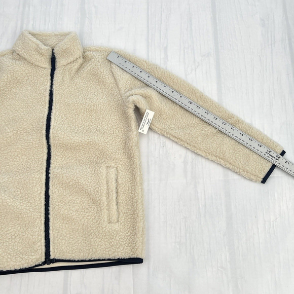 Amazon Essentials Girls Polar Fleece Full-zip Beige Jacket Size L (10 Years) - Picture 5 of 11